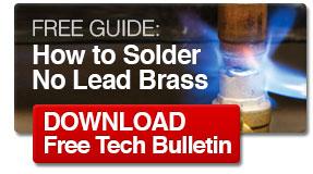 Free guide on how to solder No Lead brass. Free Tech Bulletin Download